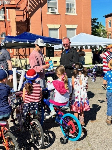 skymr bevens and rick swain at memorial day celebration